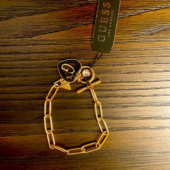 NEW Guess gold chain link bracelet - Picture 1 of 6